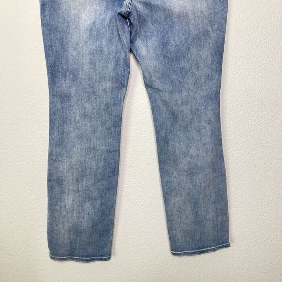 NYDJ Marilyn Straight Jeans Plus Size 16 Lift Tuck Biscayne Wash Stretch Denim - Picture 9 of 10